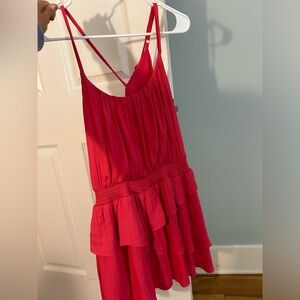 Pink DO+ BE ruffle dress